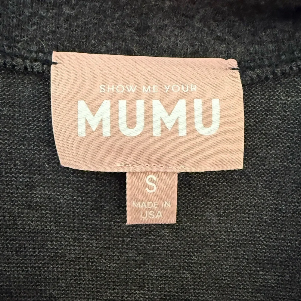 NWT Show Me Your MUMU Jules Cozy Loungewear Jumpsuit Charcoal Gray Size small - Picture 6 of 7